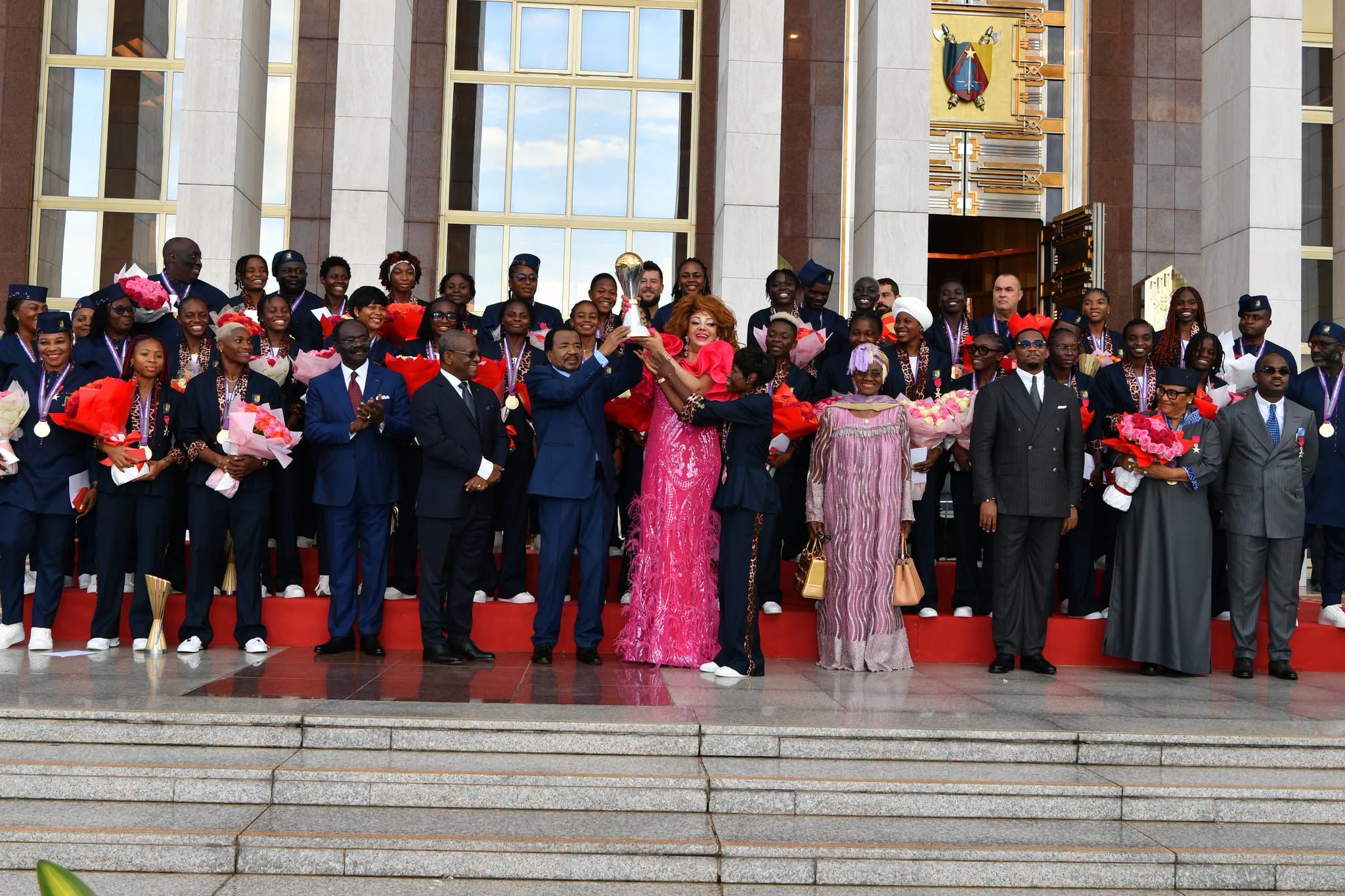 Lion Returns From Shadows as Paul Biya Breaks Mysterious 74-day Absence to Shower Cameroon’s Football Queens with Houses, State Medals
