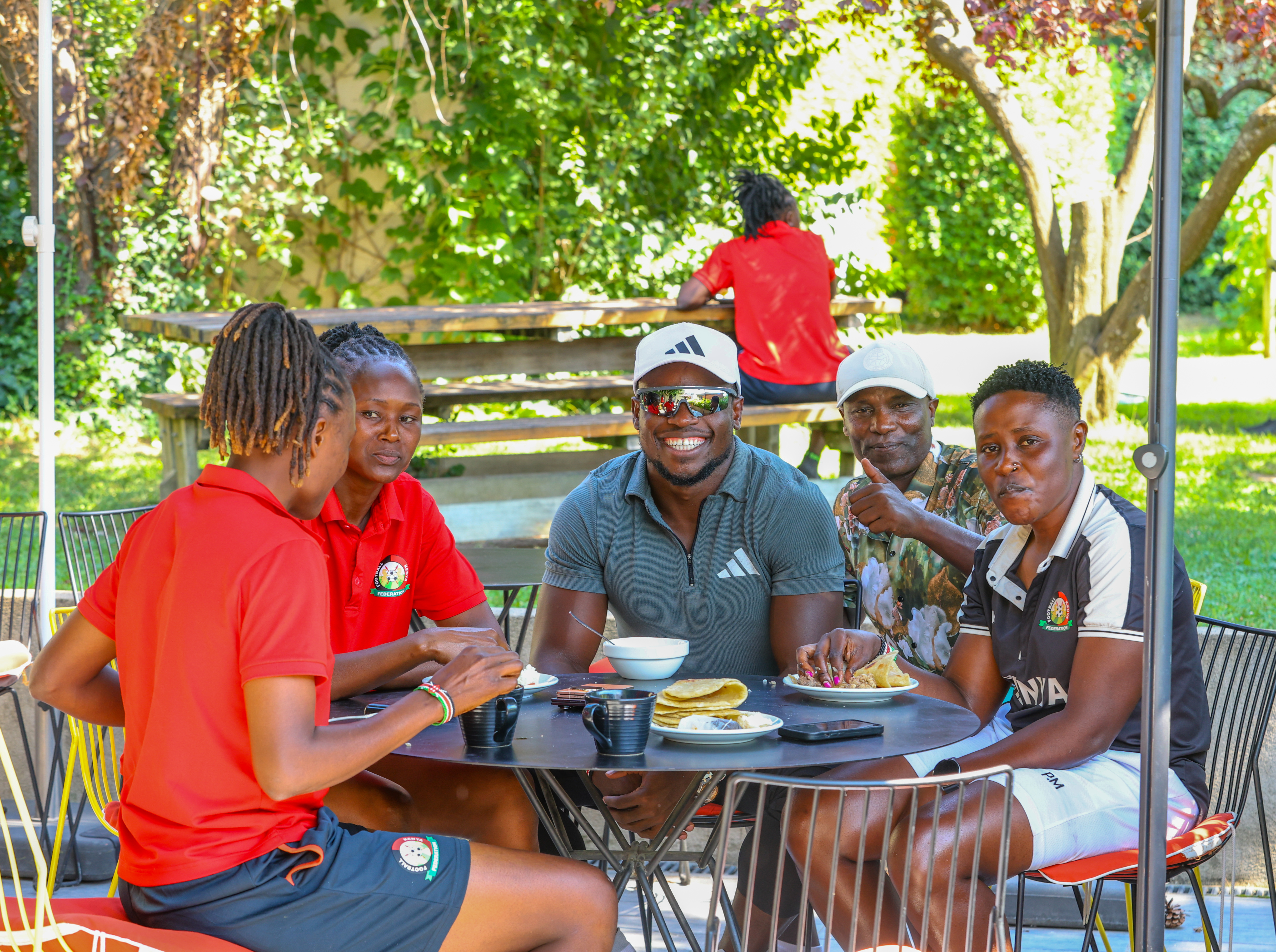 Ferdie’s surprise: Speedster Omanyala delivers Ugali, Chapati, Nyama to Harambee Starlets’ camp in France